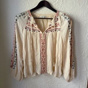 American Eagle Outfitters Size M Embroidered Top